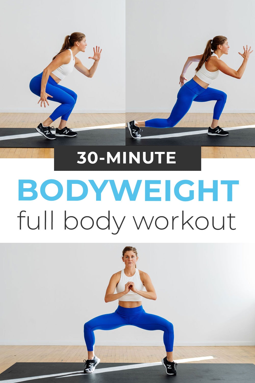 30-Minute FULL BODY Bodyweight Workout (Video) | Nourish Move Love