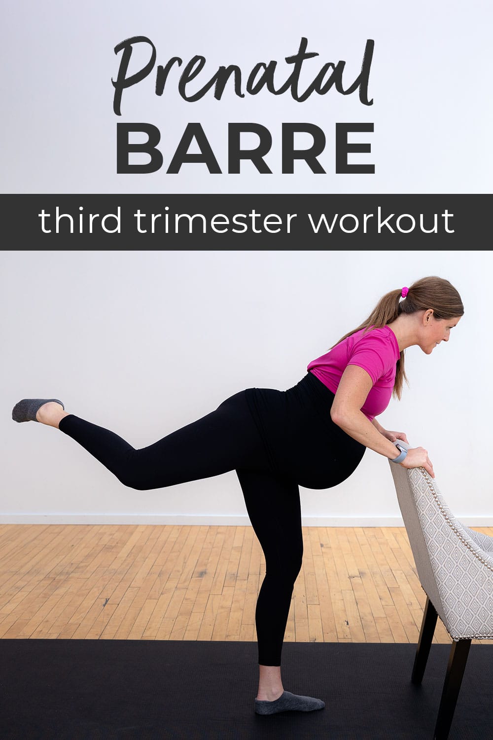 20-Minute Pregnancy Barre Workout (3rd Trimester) | Nourish Move Love