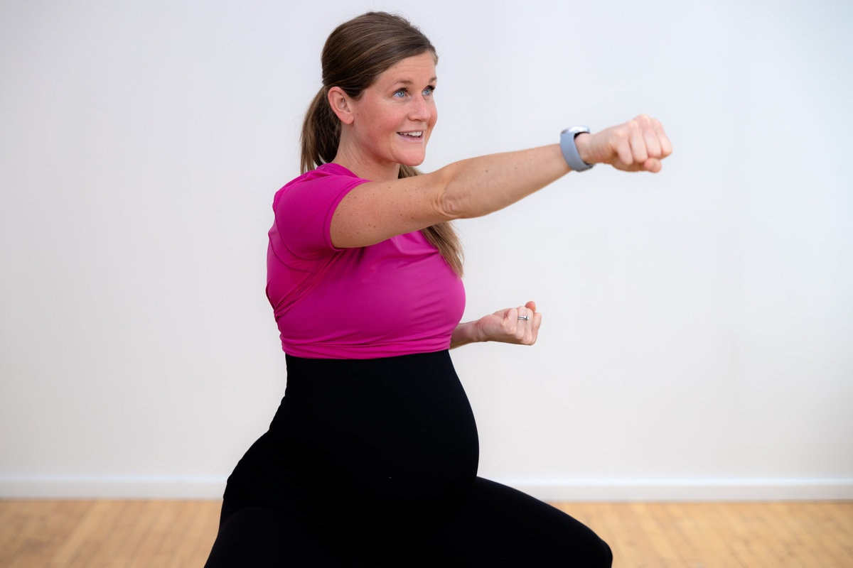 20-Minute Pregnancy Barre Workout (3rd Trimester), Nourish Move Love