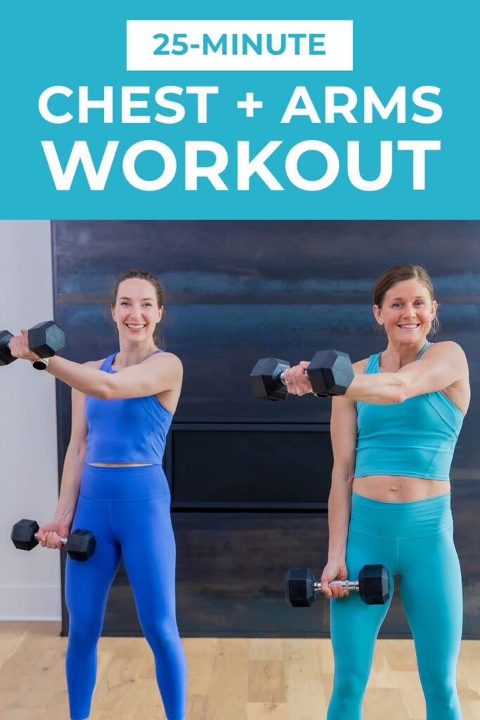 Chest workout set on white background. Exercises for women. Hard