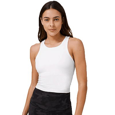 Ebb to Street Cropped Racerback Tank Top