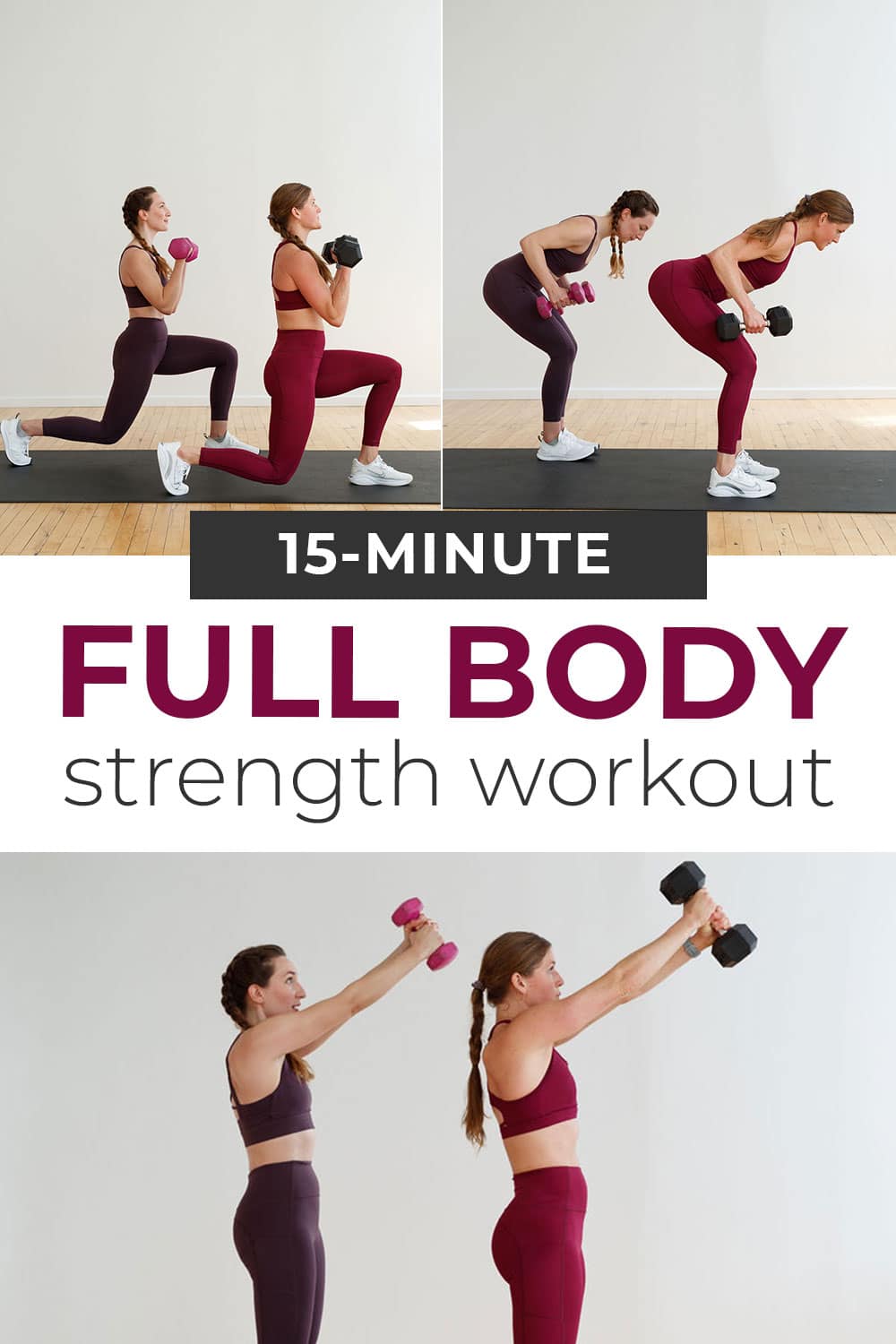 15-Minute Full Body Strength Workout (Video) | Nourish Move Love