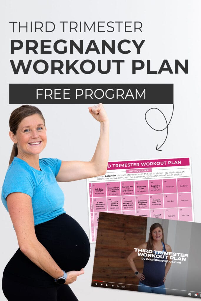 Third Trimester Workout Plan (Free PDF)