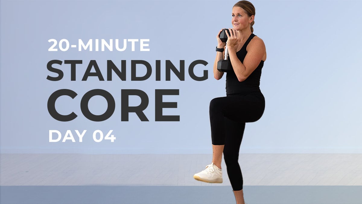 20-Min Standing Core Workout With Weights