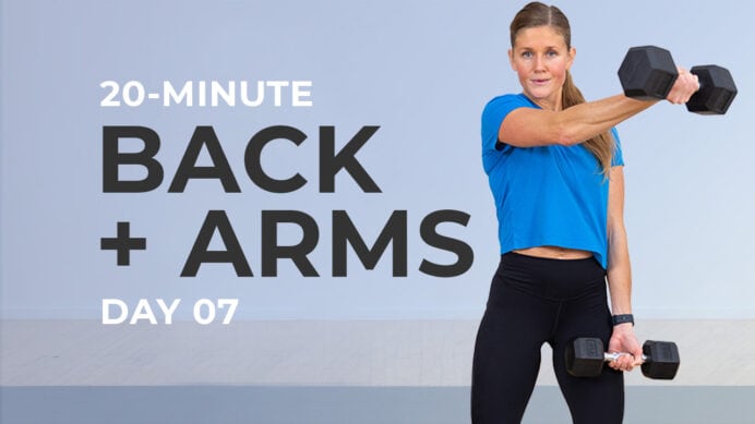 Arm Back Workout Women Dumbbell Fitness Stock Illustration 1391007326