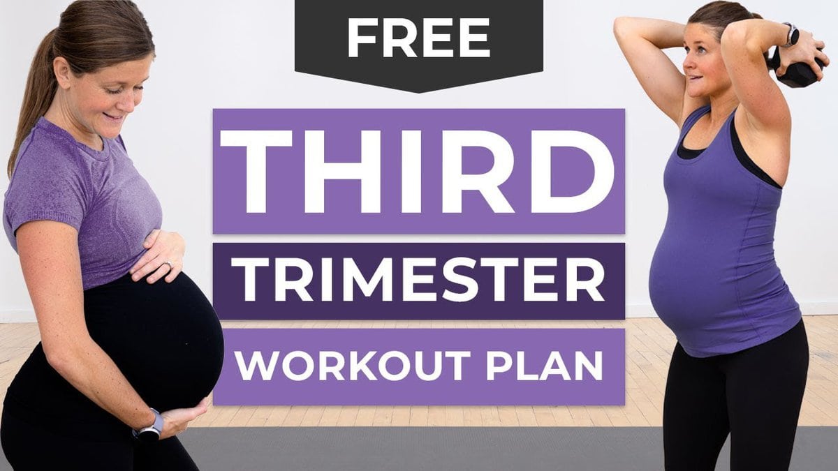 Third Trimester Workout Plan (Free PDF)