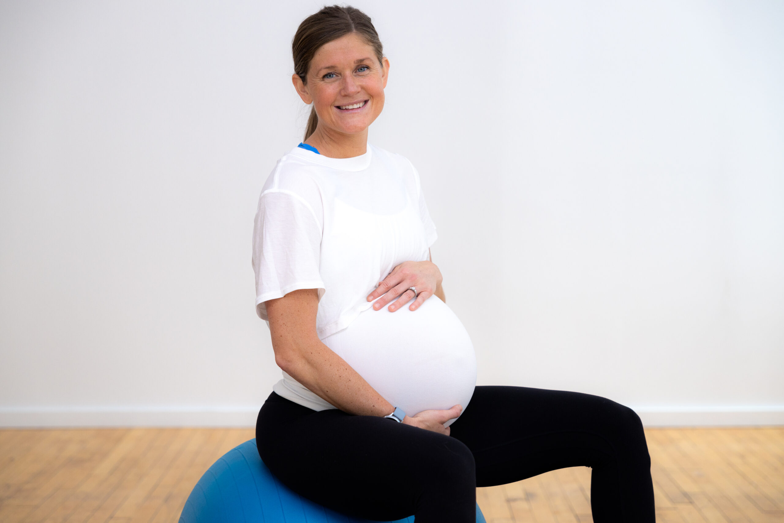 Low Back Pain During Pregnancy? Do These 4 Exercise Ball Stretches! -  Nourish, Move, Love