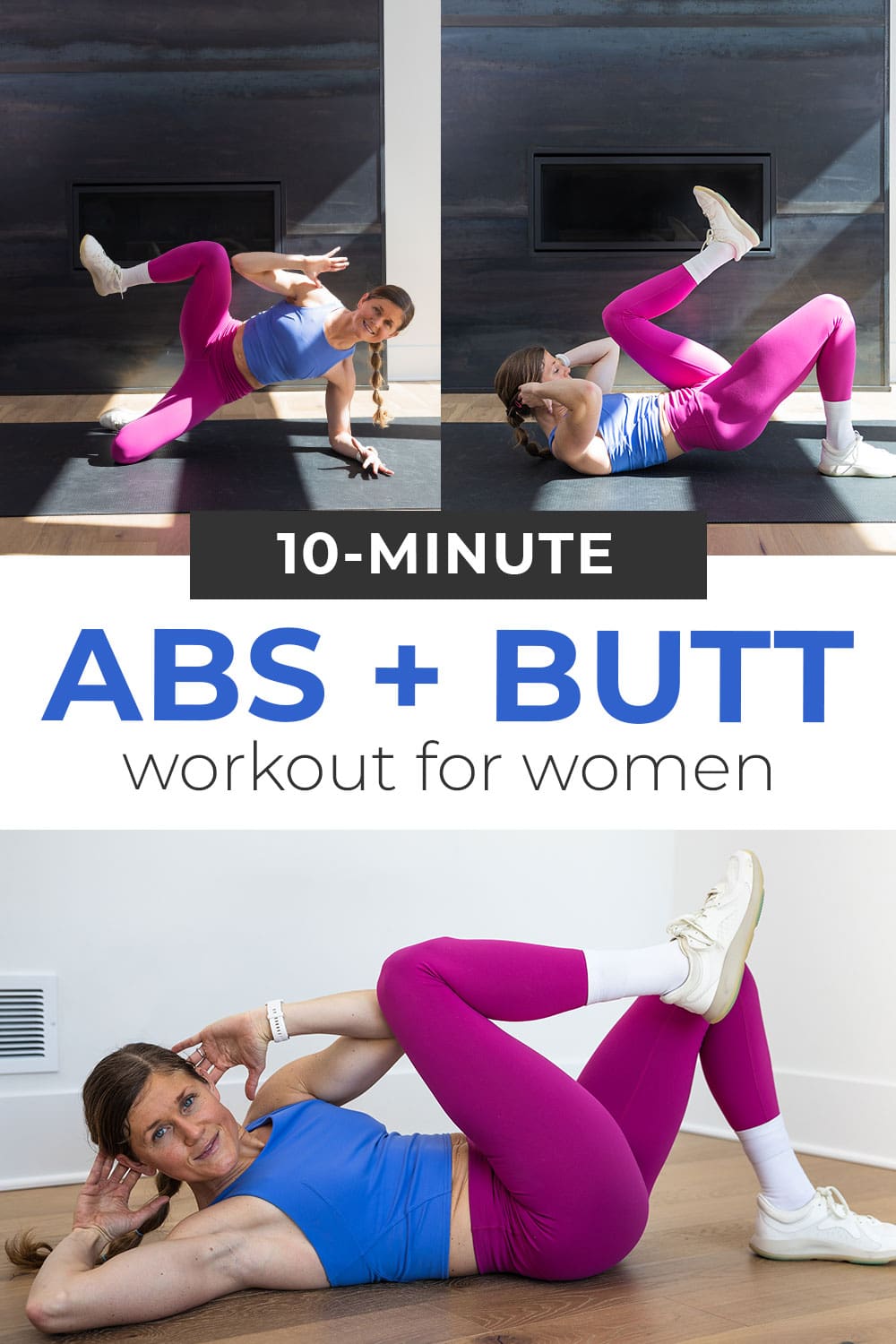 10-Minute Abs and Butt Workout (Video) | Nourish Move Love