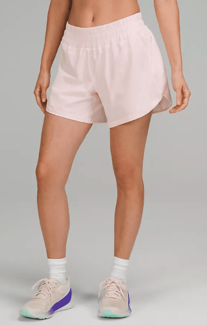 Lululemon Mid-rise speed up shorts 4 inch inseam. - Depop
