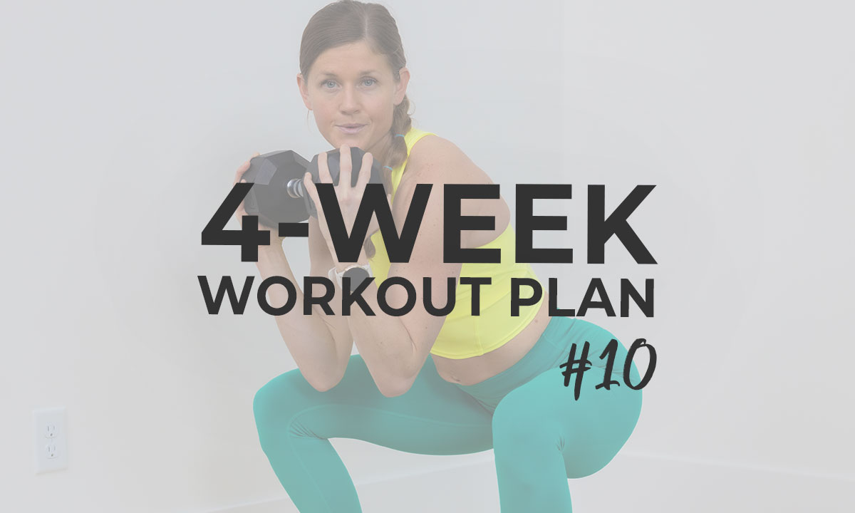 4-Week Workout Plan PDF (with Meal Plan!)