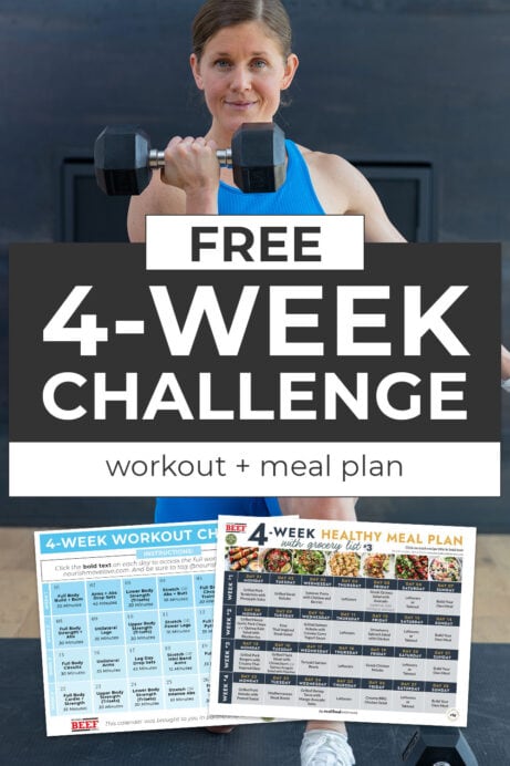 4-Week Workout Plan PDF (with Meal Plan!) | Nourish Move Love