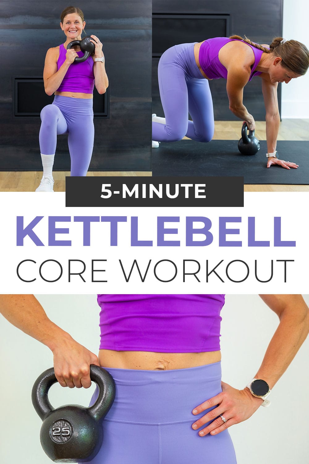 5-minute Kettlebell Ab Workout (video) 