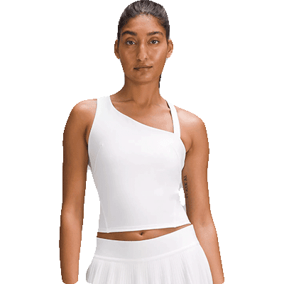 asymmetrical tennis top