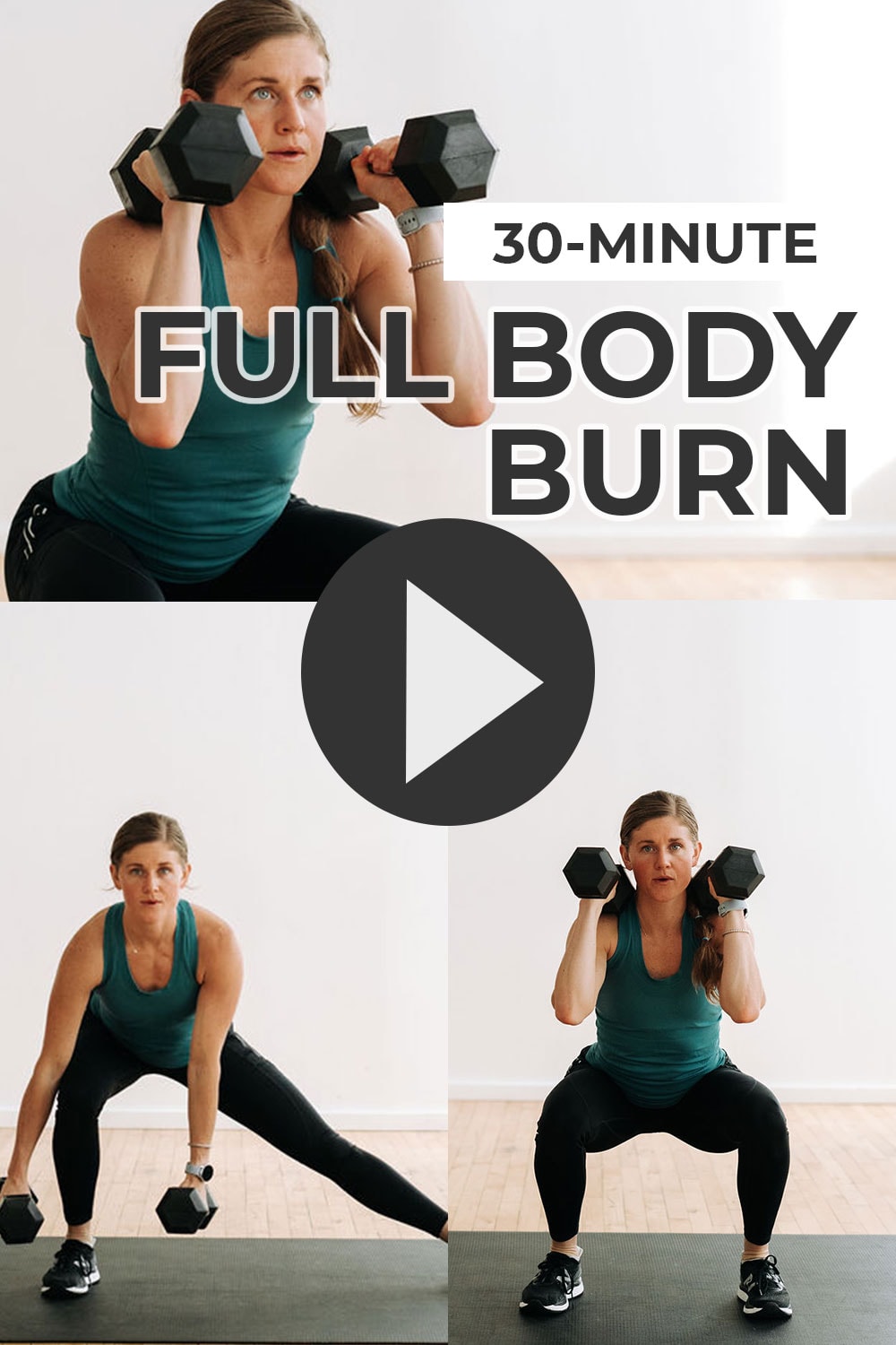 30-Minute Dumbbell HIIT Workout (Video) | Nourish Move Love