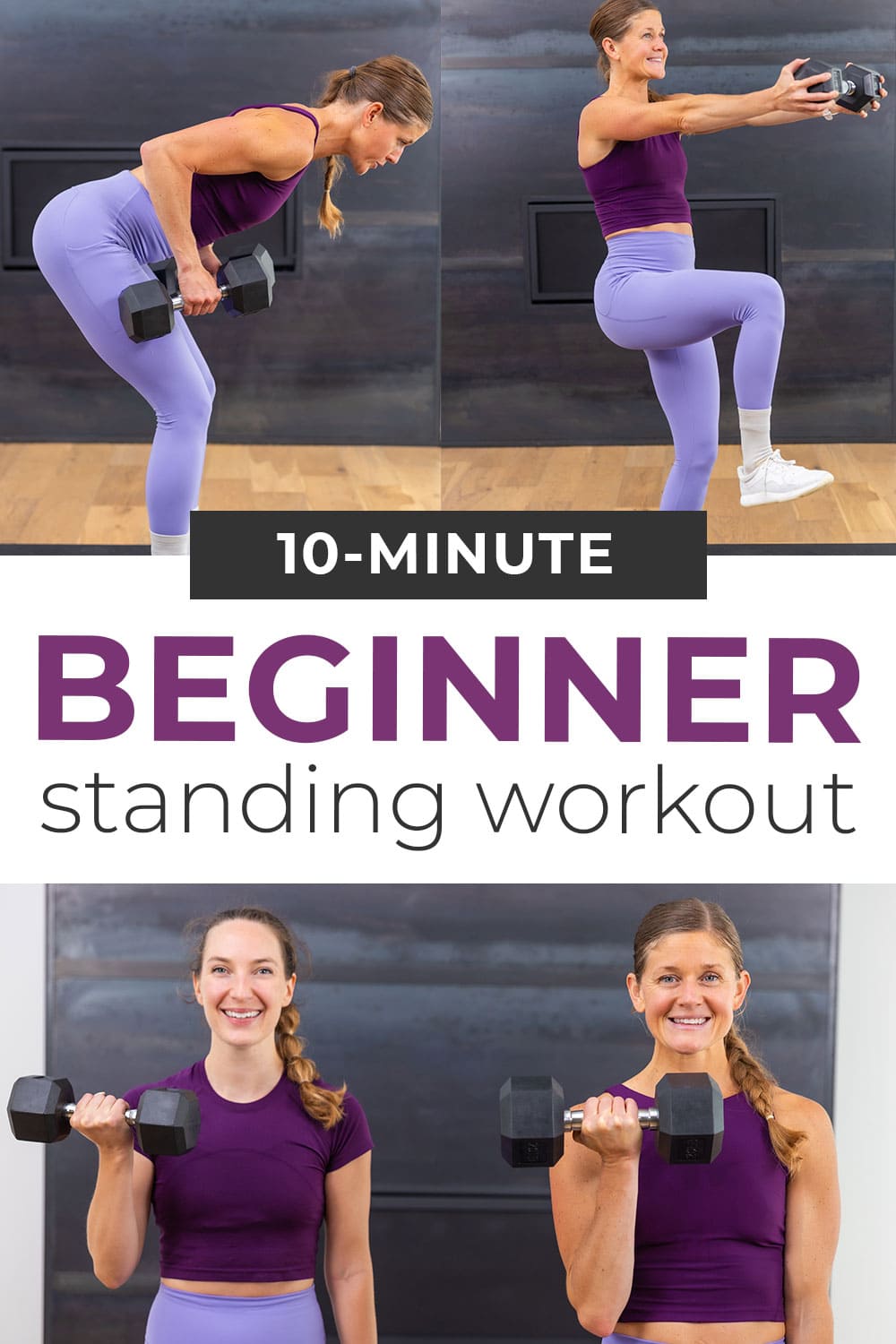 10-Minute Beginner Dumbbell Workout (Video)| Nourish Move Love