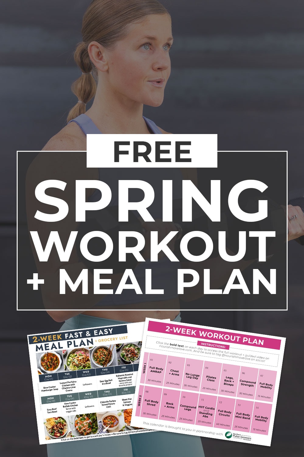 2-Week Workout And Meal Plan (FREE PDF) | Nourish Move Love