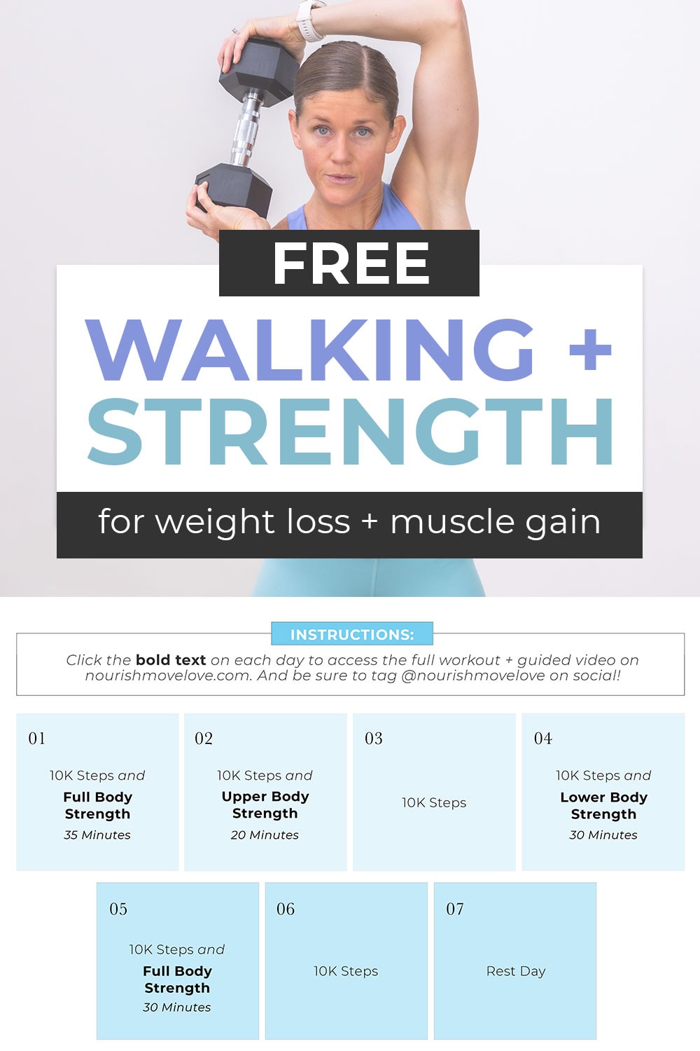 4-30-10 Method Free Workout Plan (PDF) | Nourish Move Love