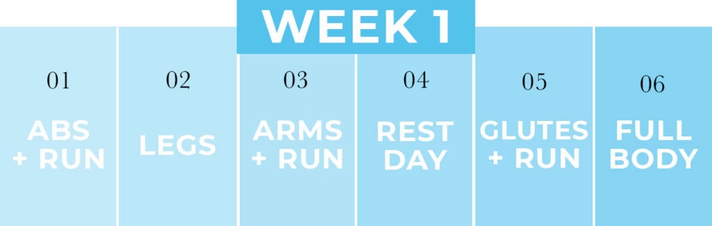 WORKOUT PLAN for strength training for runners | week 1