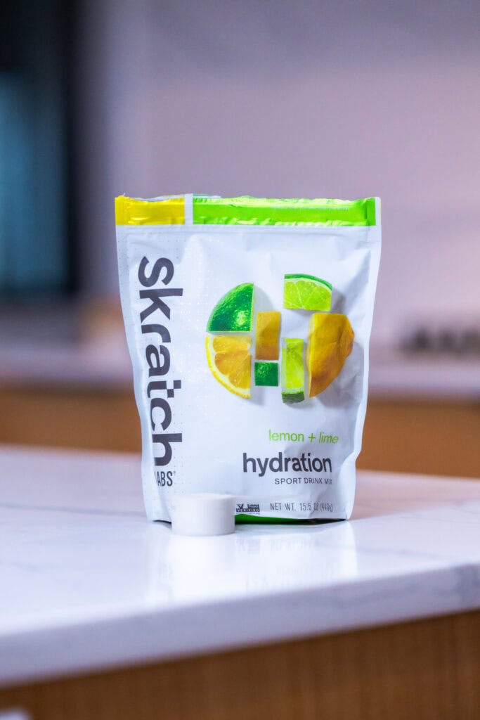 Skratch lemon and lime hydration sport drink mix, as part of the best electrolyte powders.  