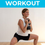 woman performing plie squat as part of inner thigh workout for women