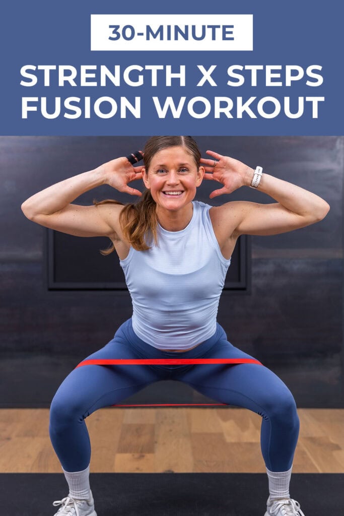 woman performing low squat as example of liss cardio exercise