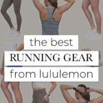 collage of three women posing in lululemon running gear