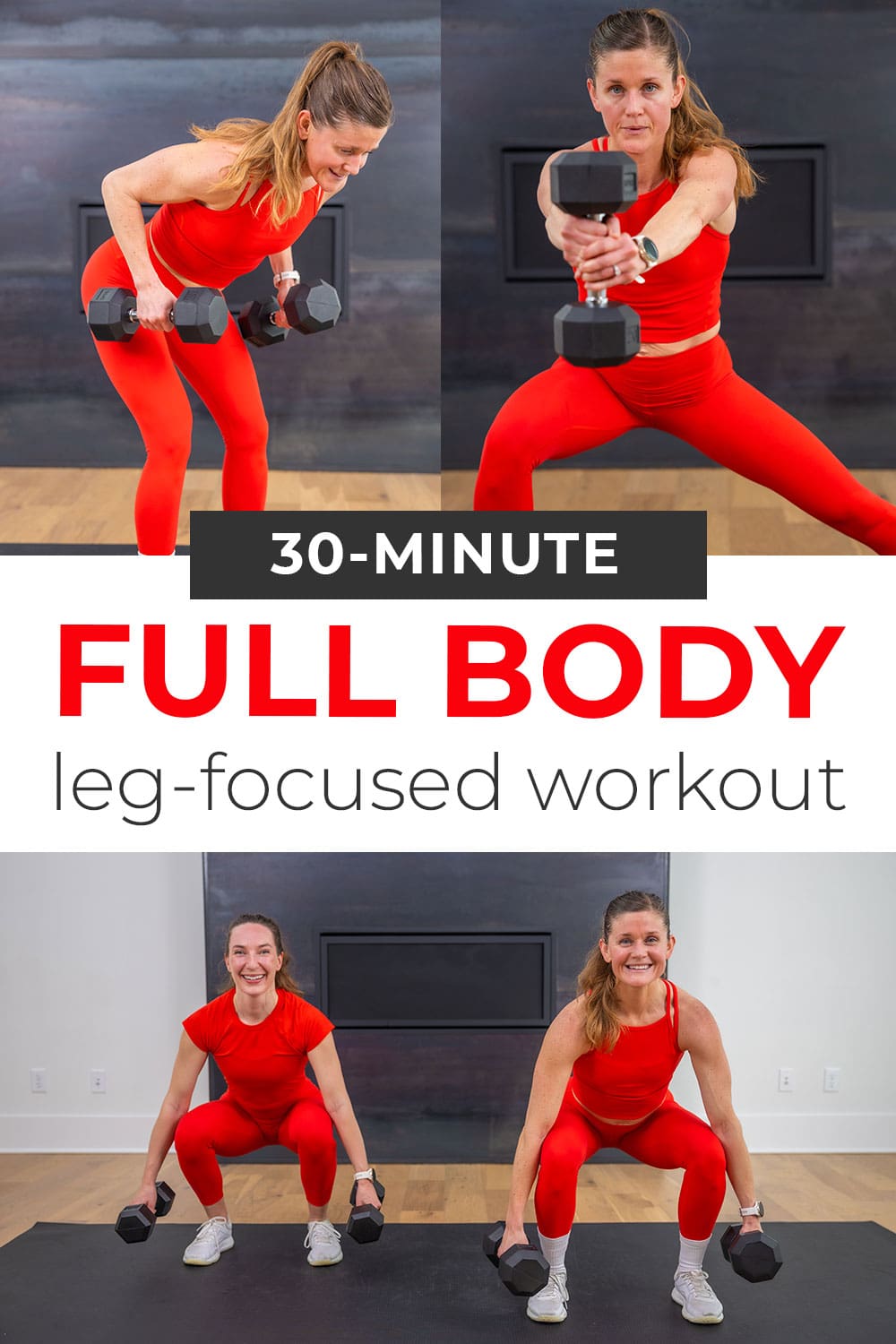 30-Minute Full Body + Leg Day Workout Routine (Video) | NML