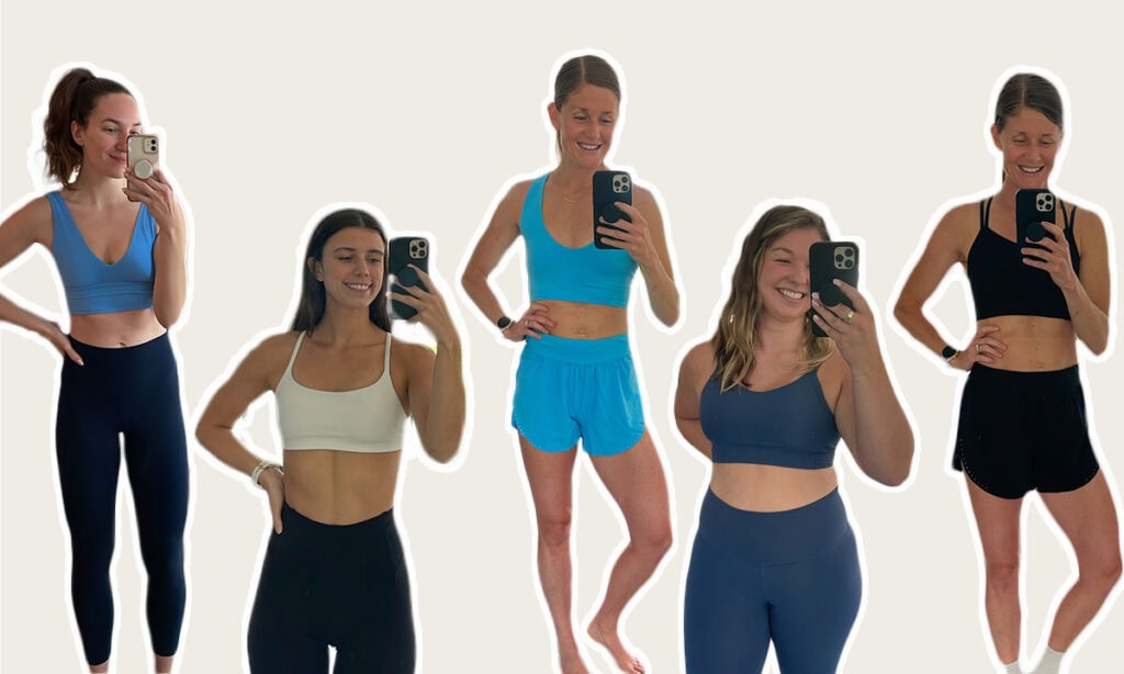 lululemon bra including align bra, like a cloud bra, bend this scoop and square bra, wunder train strappy bra, and energy bra. 