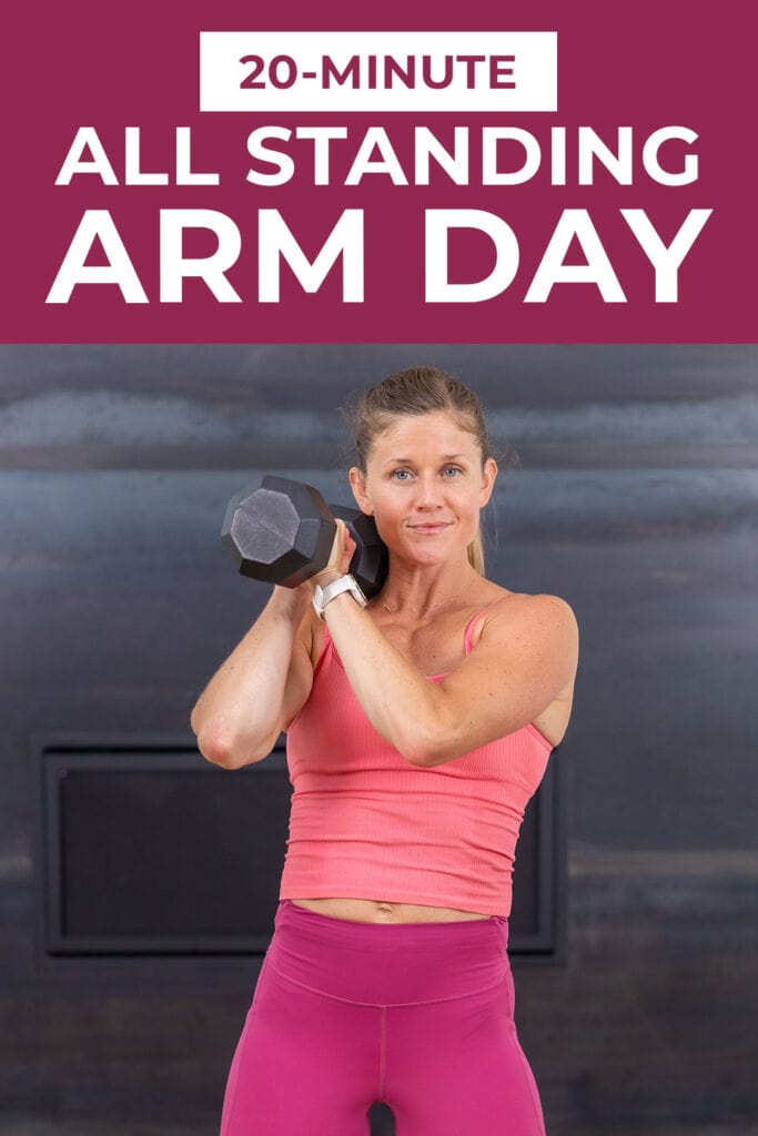 woman performing crossbody chop and shoulder press