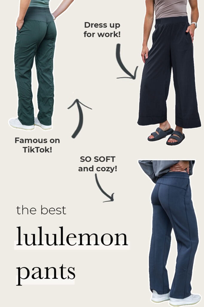 three examples of best lululemon pants